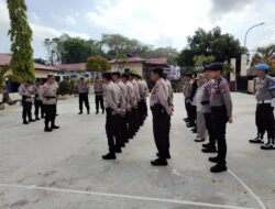 Kabag Ops Polres Sinjai Pimpin Apel Pengecekan Kesiapan Pam Kampanye Pilkada 2024