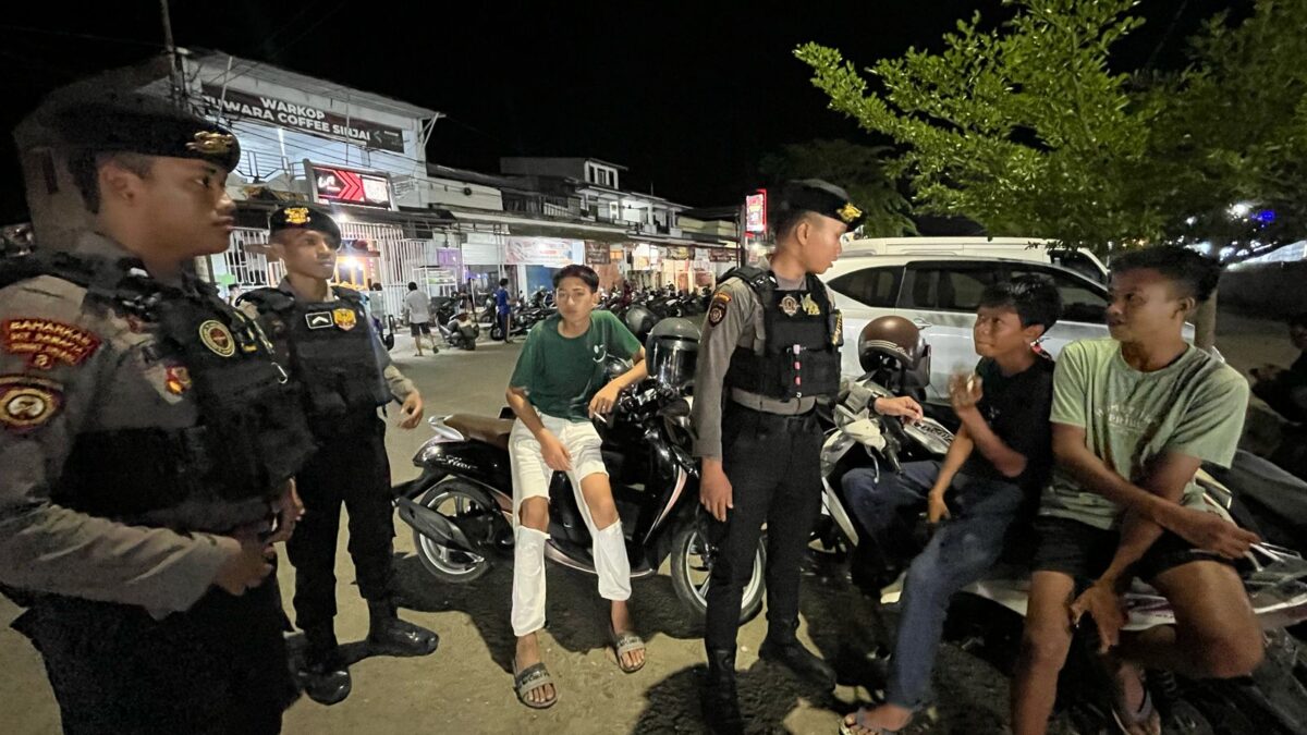 Satuan Samapta Polres Sinjai Intensifkan Patroli Malam, Sebagai Antisipasi Guantibmas