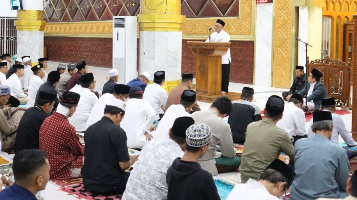 Wakapolres Wajo Hadiri Peringatan Nuzul Qur’an  Di Masjid Ummul Quraa, Sengkang