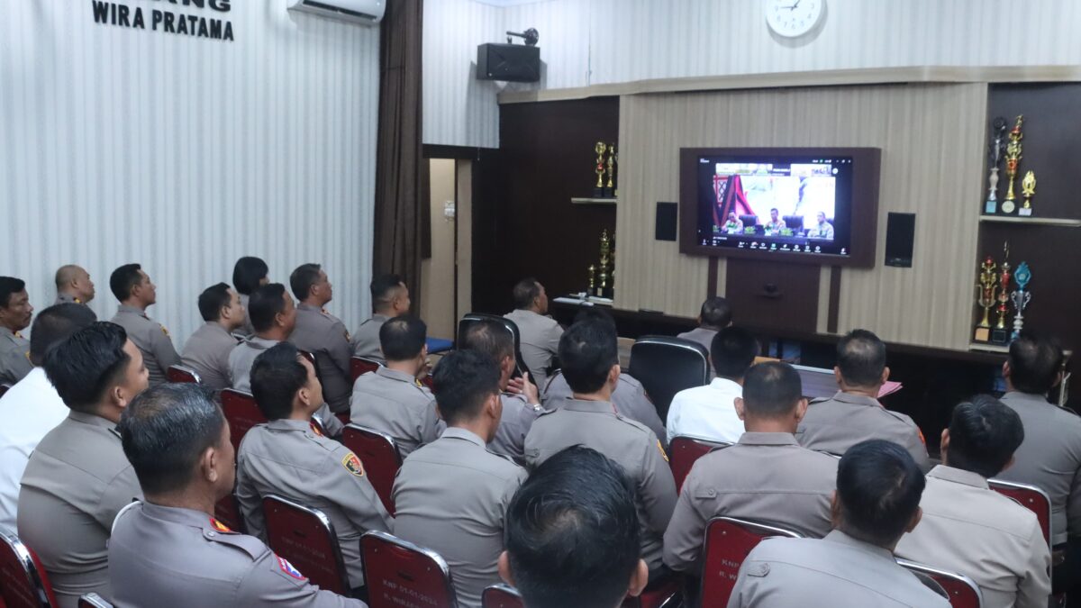 Dipimpin Wakapolres Wajo, Personel Ikuti Commander Wish Kapolda Sulsel