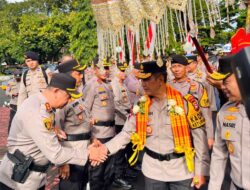 Penyambutan Kapolda Sulsel Yang Baru Di Markas Polda Sulsel , Turut Dihadiri Kapolres Sinjai