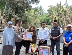 Kapolres Wajo Serahkan Bantuan Korban Kebakaran Rumah Di Desa Tua, Majauleng