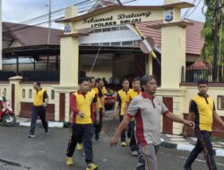 Polres Sinjai Gelar Jalan Santai, Bangun Semangat Dan Kebugaran Usai Apel Pagi
