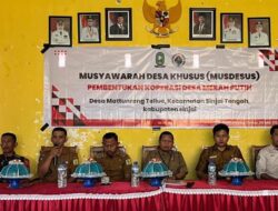 Kopdes Merah Putih Di Desa Mattunreng Tellue Terbentuk. Hasbullah Terpilih Sebagai Ketua