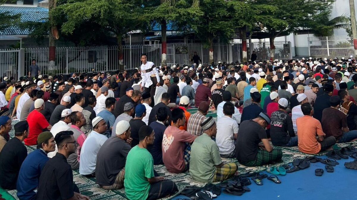 Rutan Kelas I Medan Gelar Shalat Idul Adha Dan Pemotongan Hewan Qurban