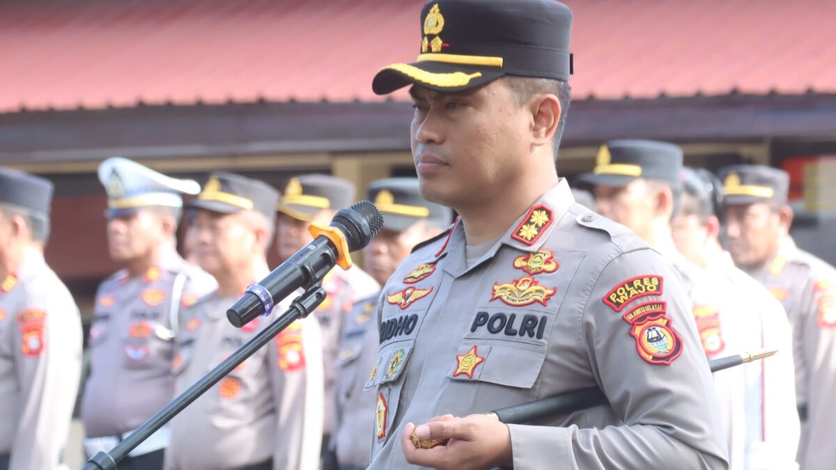 Kapolres Wajo Gelar Sertijab, Sejumlah Pejabat Lingkup Polres Wajo Berganti