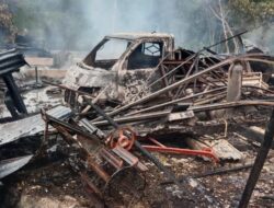 Kebakaran Terjadi Di Dusun Bole, Desa Saohiring.Meludeskan 2 Unit Rumah,15 Unit Motor Dan 1 Unit Mobil Dan Barang Lainnya