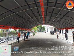 TRC BPBD Sulbar Lakukan Pemasangan Tenda Di Rujab Gubernur Sulbar