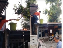Warung Di Jalan DR Hamka Nyaris Terbakar, Kasat Intelkam Dan KBO Intelkam Polres Sinjai, Sigap Padamkan Api