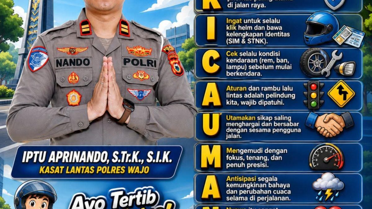 Inovasi Edukasi Satlantas Polres Wajo Gaungkan Pesan “Kicau Mania”