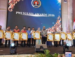 PWI Sulsel 2026-2031 Dilantik, Gubernur Pesan: Jangan Berafiliasi ke Partai Politik
